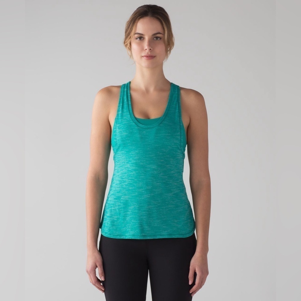 Lululemon Align Glide and Stride Tank 2 in 1 Built in Bra Flowy Running Workout
